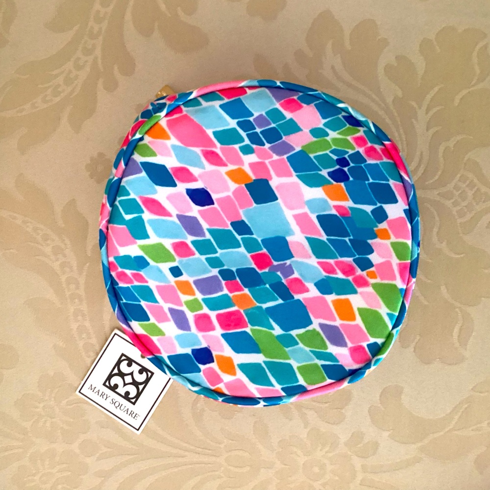 NEW Mary Square Round Case for jewelry or makeup